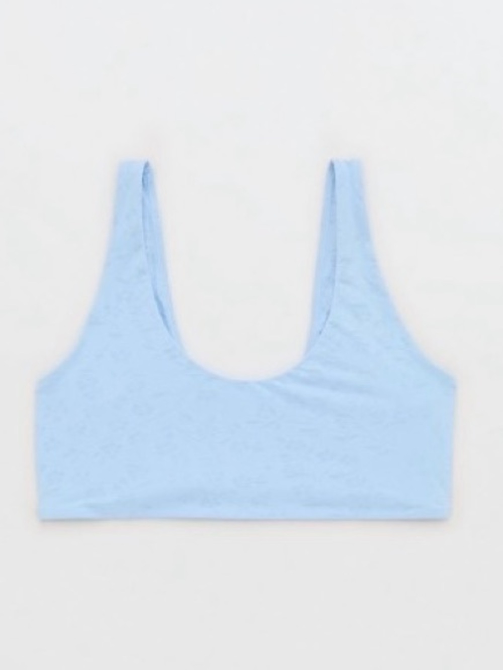NWT Aerie SMOOTHEZ Everyday Jacquard Scoop Bralette | Blue Mist | M